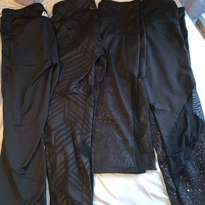 Black leggings/capris-old navy and Reebok